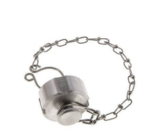 Hutmutter Rd28 X 1/8'' DN 10 Edelstahl 1.4404 NBR DIN 11851 FDA 21 mit Kette