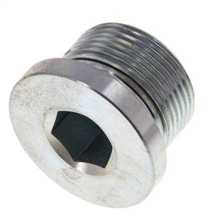 Stopfen M26 X 1.5 Stahl NBR mit Innensechskant 400bar (5620.0psi)