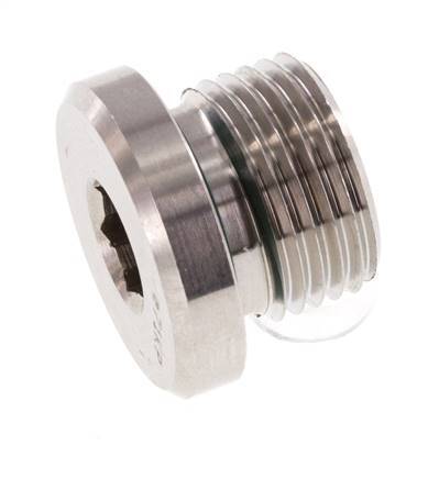 Stecker M18 X 1.5 Edelstahl FKM mit Innensechskant 400bar (5620.0psi)