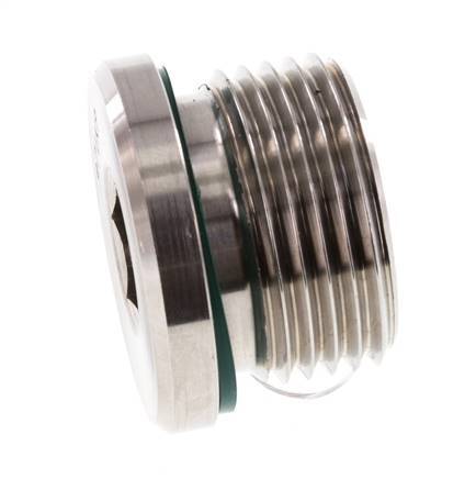 Stopfen M27 X 2 Edelstahl FKM mit Innensechskant 400bar (5620.0psi)