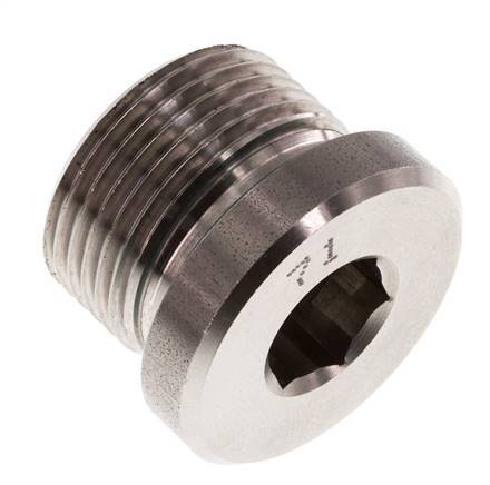 Stopfen M22 X 1.5 Edelstahl FKM mit Innensechskant 400bar (5620.0psi)