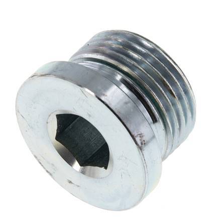 Stopfen M27 X 2 Stahl FKM mit Innensechskant 400bar (5620.0psi)