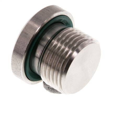 Plug M20 X 1.5 Stainless steel FKM with Internal Hex 400bar (5620.0psi)