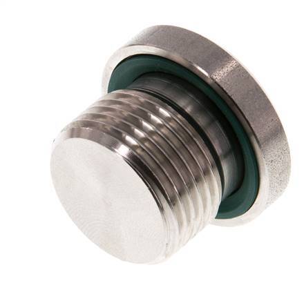 Stopfen M20 X 1.5 Edelstahl FKM mit Innensechskant 400bar (5620.0psi)