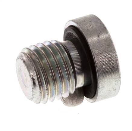 Plug M12 X 1.5 Steel NBR with Internal Hex 400bar (5620.0psi) [2 Pieces]