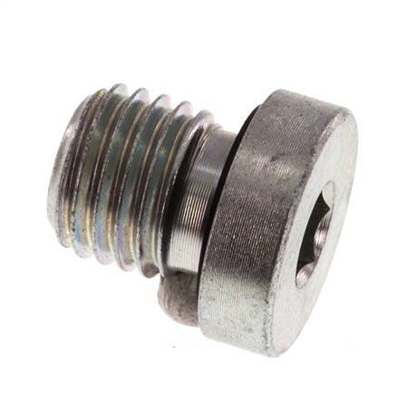 Plug M12 X 1.5 Steel NBR with Internal Hex 400bar (5620.0psi) [2 Pieces]