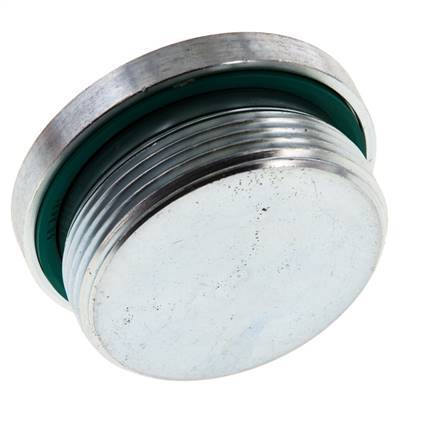 Stopfen M48 X 2 Stahl FKM mit Innensechskant 250bar (3512.5psi)