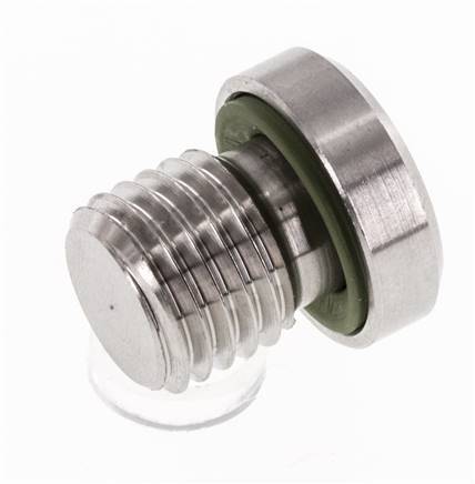 Stecker M12 X 1.5 Edelstahl FKM mit Innensechskant 400bar (5620.0psi)