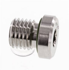 Stecker M12 X 1.5 Edelstahl FKM mit Innensechskant 400bar (5620.0psi)