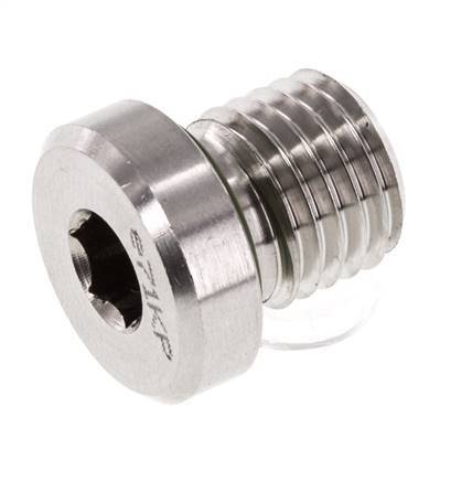 Stecker M12 X 1.5 Edelstahl FKM mit Innensechskant 400bar (5620.0psi)