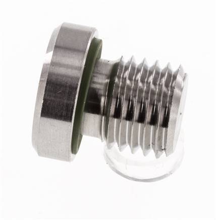 Stecker M12 X 1.5 Edelstahl FKM mit Innensechskant 400bar (5620.0psi)