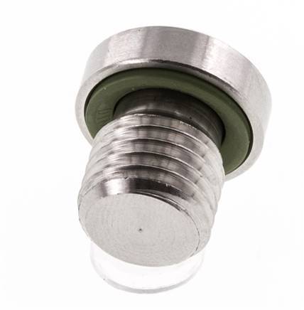 Stecker M12 X 1.5 Edelstahl FKM mit Innensechskant 400bar (5620.0psi)