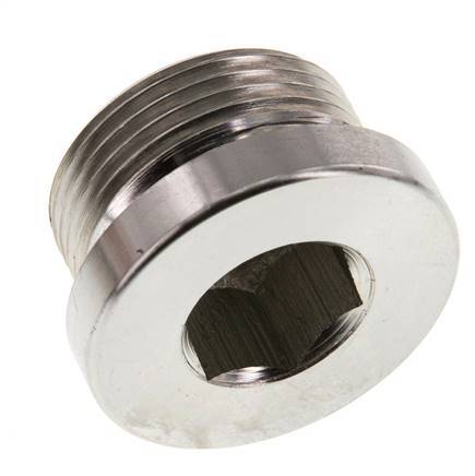Plug M33 X 2 Steel NBR with Internal Hex 400bar (5620.0psi)