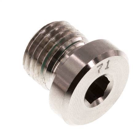 Stopfen M14 X 1.5 Edelstahl FKM mit Innensechskant 400bar (5620.0psi)