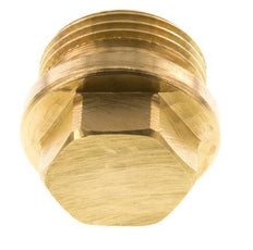 Stecker G1'' Messing mit Manschette und Außensechskant 16bar (224,8psi)