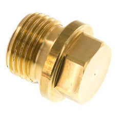 Plug G1/2'' Brass with Collar and External Hex 16bar (224.8psi) [2 Pieces]