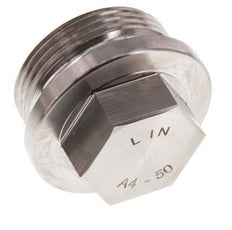 Stecker G1 1/4'' Edelstahl mit Manschette und Außensechskant 40bar (562.0psi)