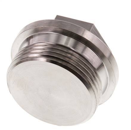 Stecker G1 1/4'' Edelstahl mit Manschette und Außensechskant 40bar (562.0psi)