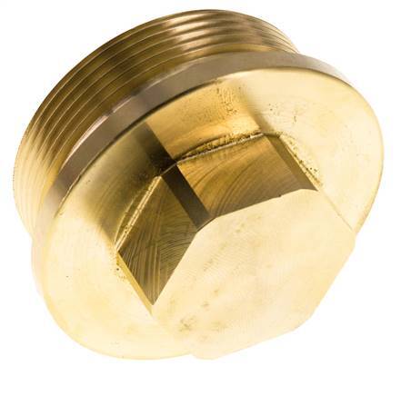 Plug G2'' Brass with Collar and External Hex 16bar (224.8psi)