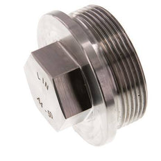 Plug G2'' Stainless steel with Collar and External Hex 40bar (562.0psi)