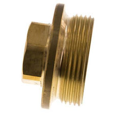 Stecker G1 1/2'' Messing mit Manschette und Außensechskant 16bar (224.8psi)