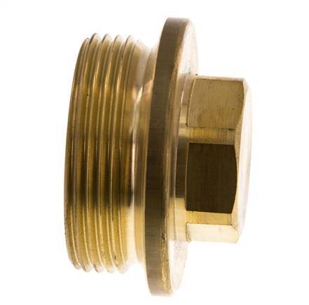 Stecker G1 1/2'' Messing mit Manschette und Außensechskant 16bar (224.8psi)