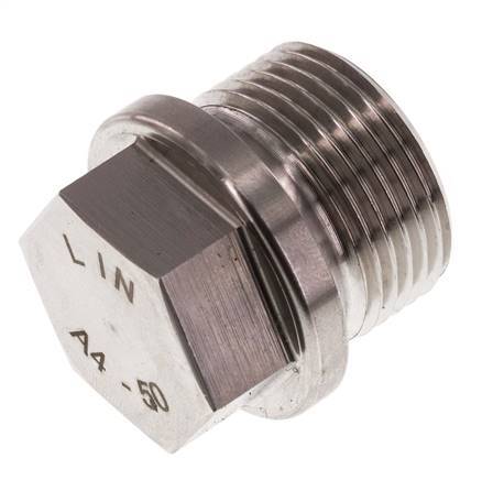 Stopfen G3/4'' aus Edelstahl mit Manschette und Außensechskant 40bar (562.0psi)