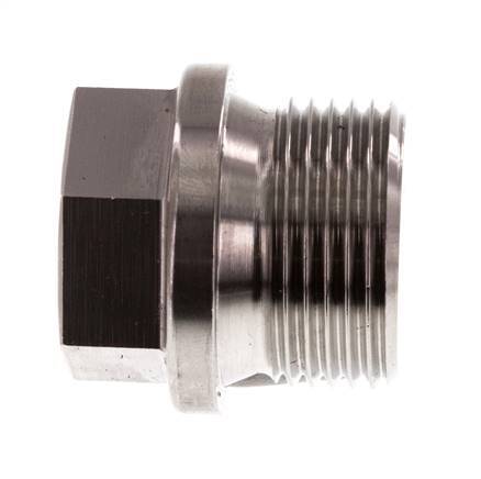 Stopfen G3/4'' aus Edelstahl mit Manschette und Außensechskant 40bar (562.0psi)