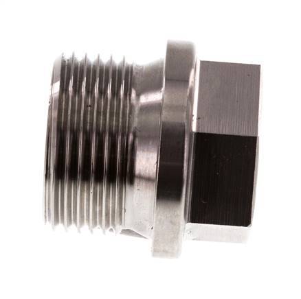 Stopfen G3/4'' aus Edelstahl mit Manschette und Außensechskant 40bar (562.0psi)