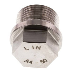 Stopfen G3/4'' aus Edelstahl mit Manschette und Außensechskant 40bar (562.0psi)