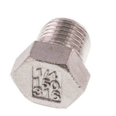 Plug R1/4'' Stainless steel with External Hex 16bar (224.8psi) [5 Pieces]