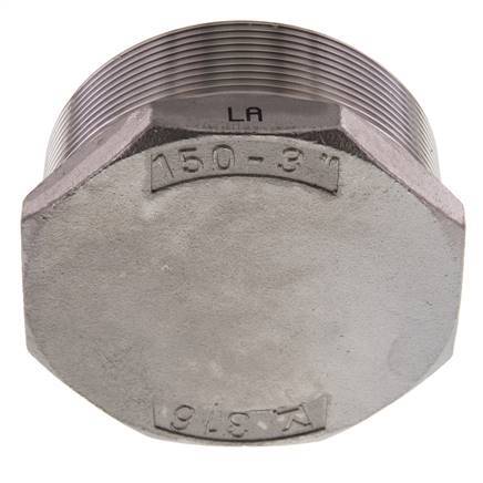 Stopfen R3'' Edelstahl mit Außensechskant 16bar (224.8psi)