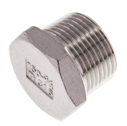 Stopfen R3/4'' Edelstahl mit Außensechskant 16bar (224.8psi) [2 Stück]