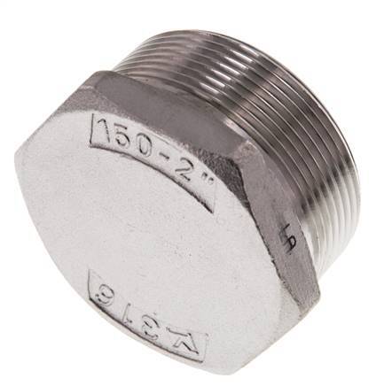 Stopfen R2'' aus Edelstahl mit Außensechskant 16bar (224.8psi)
