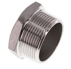 Stopfen R1 1/2'' Edelstahl mit Außensechskant 16bar (224.8psi)