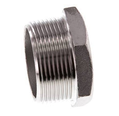 Stopfen R1 1/2'' Edelstahl mit Außensechskant 16bar (224.8psi)