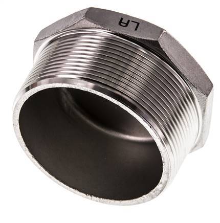 Stopfen R2 1/2'' Edelstahl mit Außensechskant 16bar (224.8psi)