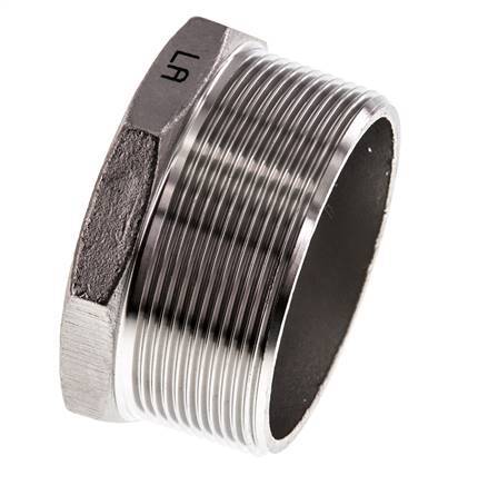 Stopfen R2 1/2'' Edelstahl mit Außensechskant 16bar (224.8psi)