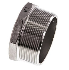 Stopfen R2 1/2'' Edelstahl mit Außensechskant 16bar (224.8psi)