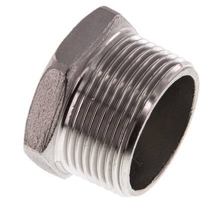 Stecker R1 1/4'' Edelstahl mit Außensechskant 16bar (224.8psi)