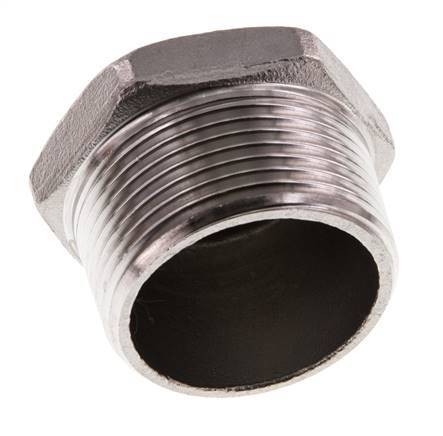 Stecker R1 1/4'' Edelstahl mit Außensechskant 16bar (224.8psi)