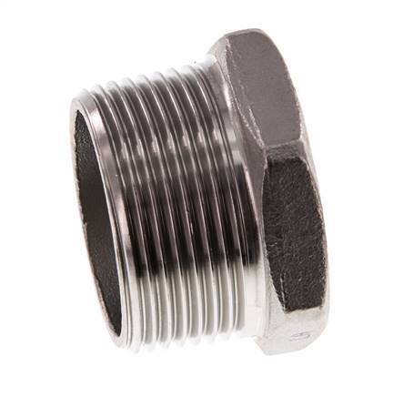 Stecker R1 1/4'' Edelstahl mit Außensechskant 16bar (224.8psi)