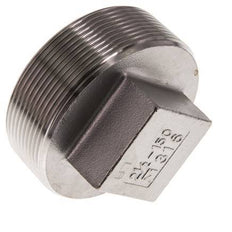 Stopfen R2 1/2'' Edelstahl mit Außenvierkant 16bar (224.8psi)