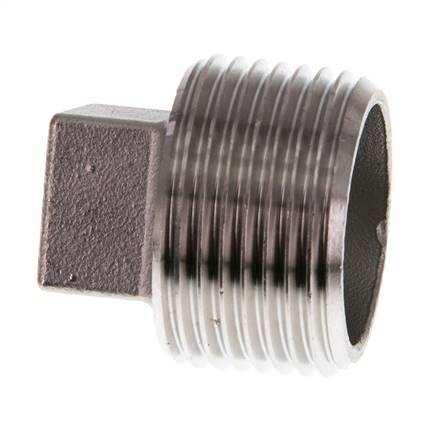 Stopfen R1'' aus Edelstahl mit Außenvierkant 16bar (224.8psi)