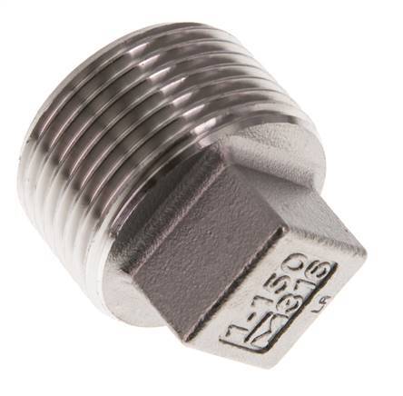 Stopfen R1'' aus Edelstahl mit Außenvierkant 16bar (224.8psi)