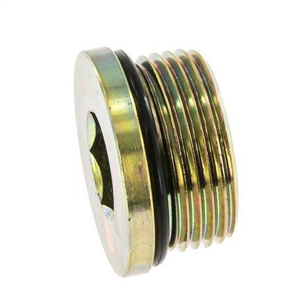 Stopfen UN 1-5/16''-12 Stahl NBR mit Innensechskant 400bar (5620.0psi)