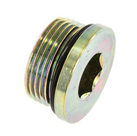 Stopfen UN 1-5/16''-12 Stahl NBR mit Innensechskant 400bar (5620.0psi)