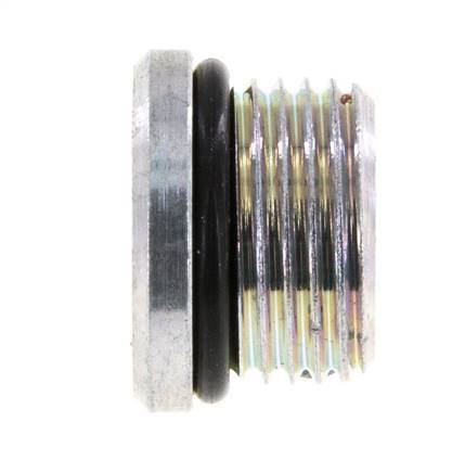 Plug UNF 3/4INCH-16 Steel NBR with Internal Hex 630bar (8851.5psi) [2 Pieces]