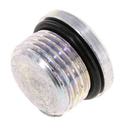 Plug UNF 3/4INCH-16 Steel NBR with Internal Hex 630bar (8851.5psi) [2 Pieces]