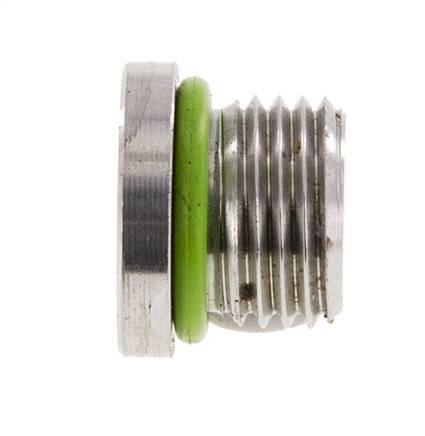 Stopfen UNF 1/2''-20 Edelstahl FKM mit Innensechskant 630bar (8851,5psi)